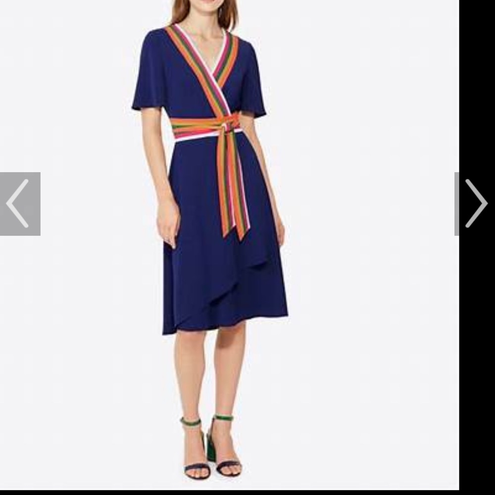 Tory Burch Peggy Wrap Dress Size 4